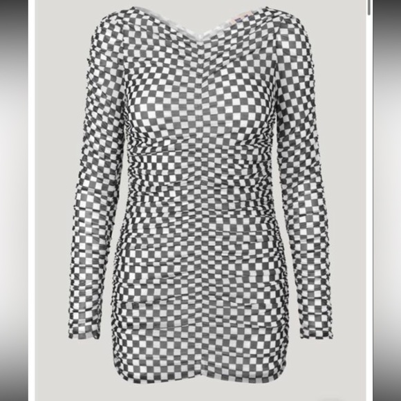 Baum und pferdgarten black and white checkered dress - Picture 2 of 6